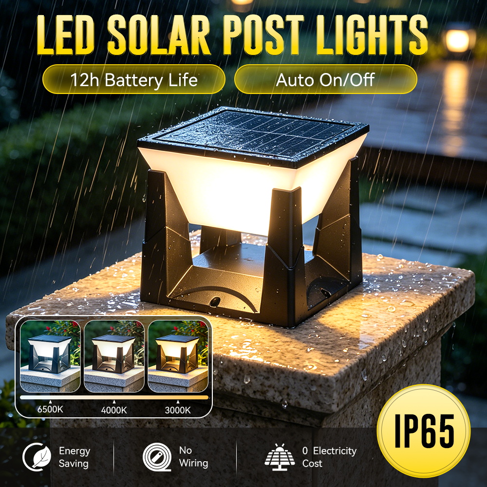 Smart Garden Fence - Lampada Solare a 3 Colori per