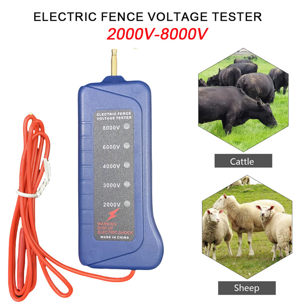 Smart Garden Fence - 2000V-8000V Tester per recinzione elettrica Casa