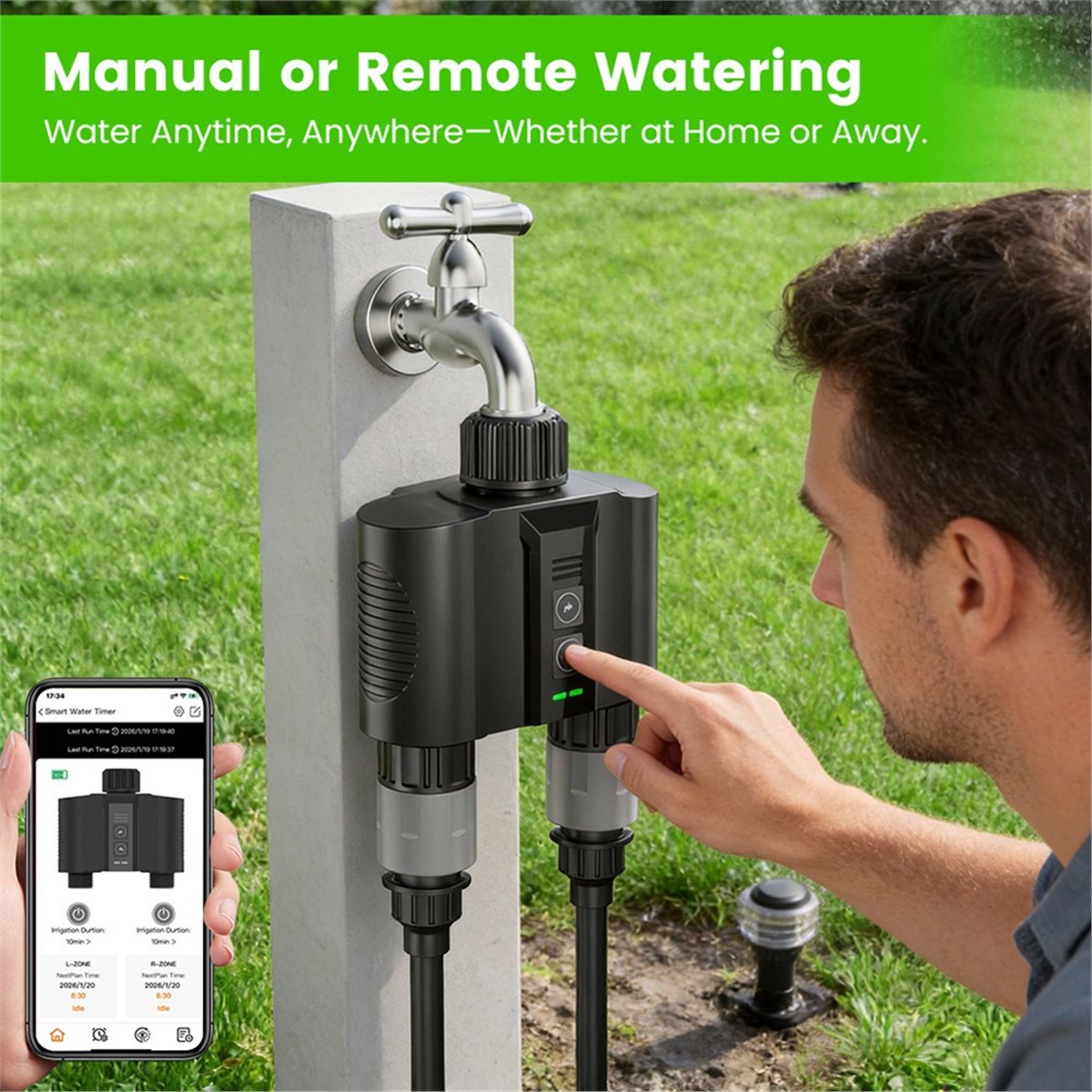 Y17A 1 Set Timer WiFi per Irri - Smart Garden Valve recensione e prezzo